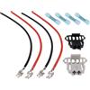 ECSiNG 1 Set di Kit di Riparazione Spina Cablaggio Ventilatore Auto Compatibile con Opel Corsa D Compatibile con Fiat Punto per Resistore Serie Soffiante Interno
