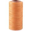 PH PandaHall Pandahall - Rotolo di filo piatto in poliestere cerato, 260 metri/rotolo, 1 mm, per fai da te, artigianato, cucito, perline (arancione)