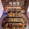 Loussiesd Set di biancheria da letto con libri vintage 3D biancheria da letto matrimoniale marrone con stampa di libri set di 2 federe marrone giallastro biancheria da letto per