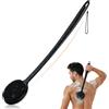 Row&Keep Spazzola per la schiena in silicone, manico antiscivolo esteso da 43 cm, spazzola per il corpo, spazzola per la schiena con manico lungo per doccia, spazzola per doccia a doppio lato, rondella