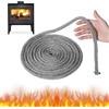 Syhdfxknp Guarnizione Stufa a Pellet 8 mm x 2.5 m Guarnizione Stufa a Legna Guarnizione Camino in Fibra di Vetro Guarnizione Vetro Stufa a Pellet Fibra di Vetro per Caminetto Stufe Porta del Forno (Φ8mm x 2.5m)