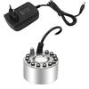 Gutecomuik Mist Maker, 12 LED Fontana Interna Mister Foggers, Piccolo Stagno Nebulizzatore d'Aria Perfetto per Fontane d'Acqua, Laghetto, Halloween, Decorazioni Natalizie (Argento)