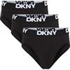 DKNY Uomo, Slip, Nero, Confezione da 3, Medio