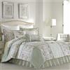 Laura Ashley Harper 220885 Set Trapunta Matrimoniale, Verde Pallido