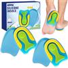 Favelable 2 Paia Talloniere in Silicone per Scarpe,Cuscinetti per Tallone in Silicone Traspirante,Solette per Tallone Sollievo per Piedi Stanchi,per Uomo e Donna,Ideali per Sport e Cammino,S