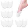 Teouuas 4 Paia Salvapunte in Silicone, Morbido Antiscivolo Salvadita Piedi, Proteggi Dita Piedi per Scarpe a Punta, Traspiranti Salvadita Piede, per Scarpe a Punta Ballet e Danza Classica (Beige)