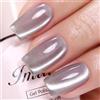 Imtiti Smalto Gel Cat Eye Argento Vetro con Magnete, Smalto Gel UV Magnetico con Effetto Olografico e Scintillio Glitter per Nail Art Soak off UV LED