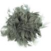 Baesics Spilla a forma di piuma - Donna soffice piuma di struzzo spilla stile vintage accessorio per cappello sposa matrimonio festa carnevale fermaglio capelli fascinator per blazer vestito giacca