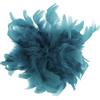 Baesics Fermaglio con piuma - Spilla da donna con piuma di struzzo soffice, accessorio per cappello in stile vintage, spilla per matrimonio nuziale, festa, abito elegante, con design di fiori boho, TH