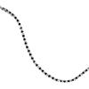 forme di Lucchetta - Collana Tennis Donna Argento 925 con Cristalli colore Quarzo o Smeraldo od Onice, lungo 40 o 45 cm, Abbinabile in Parure (Nero Onice, 40 cm)