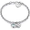 S'Agapõ Bracciale Donna in Acciaio e Cristalli con Simbolo Quadrifoglio | Collezione Lucky Light - SKT12