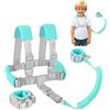 Tbintul Bracciale Sicurezza Bambino,2 in 1 Anti-perso Guinzaglio di Sicurezza per Bambini,Imbracatura di Sicurezza Adatto per Ragazzi e Ragazze(Verde 2,5m)