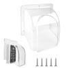 xtemtoamz Copertura Antipioggia Copri Citofono Esterno, Copertura Protettiva Impermeabile per Campanello Esterno, Pulsante di Chiamata, Campanello Wireless, 11x11x8,5 cm