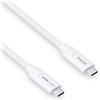 PureLink cavo da USB-C a USB-C, USB 3.1 Gen 2 con trasferimento dati 10 GB/s, bianco, 1,50 m