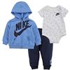 Nike Jdi Toss 3Pc Fz Set per bimbo Midnight Navy 0/3 mesi