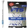 PrideSports Pride Professional Tee System, Golf Pro Length Plus 3 1/4, 135 Count,White/Blue