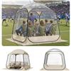 VEVOR Tenda Sportiva Pop-Up, a Bolle Trasparente da 183 x 183 cm per 2 a 4 Persone, Capsula Impermeabile per Esterni con Tappetino e Copertura Superiore, Tenda a Cupola Igloo da Giardino