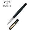 Parker Penna a sfera Parker Vector nero opaco bordo oro inchiostro blu punta ultra f...