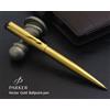 Parker Penna a sfera Parker Vector Gold Body & Trim BP GT acciaio pennino fine inchi...