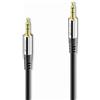 Sonero cavo aux sonero® Premium da 1 m, cavo jack audio da 3,5 mm, adatto per iPhone, iPad, smartphone, tablet PC, automobili e altri dispositivi stereo, nero