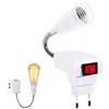 Zerodis E27 Presa di Luce Adattatore con Interruttore On/off, Adattatore per Tappo a Vite Lamp Socket Adattatore Base Lampadina Portalampada per la Decorazione Domestica DIY (Spina Europea)