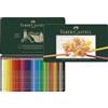 FABER-CASTELL - Matite Polychromos, 36 colori, astuccio metallico | 36 matite artistiche con mina da 3,8 mm, pigmenti privi di acidi, elevata brillantezza dei colori in astuccio metallico