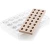 Silikomart | Kit Ovale 01, Stampo per Cioccolato in Tritan Misure 33 x 23 mm h 15 mm + Stampo in Silicone da 24 Cavità,