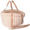 CAMON BORSA TRASPORTINO in peluche Rosa, cm 47x33x25(h) CC0180