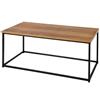 AKTIVE Max Home Tavolino, 90x48x40 cm, Peso massimo supportato 20 kg, Struttura metallica nera, Effetto rovere, Tavolini da salotto, Caffè, Per soggiorno, Sala da pranzo, Ufficio (18514)