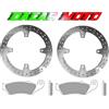 KYOTO COPPIA DISCHI ANTERIORI PASTIGLIE HONDA XRV AFRICA TWIN 750 RD07A 1998 1999 1050
