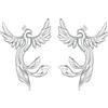 Kerraom Orecchini Fenice Volante Argento 925 — Phoenix Gioielli Portafortuna per Donna e Ragazze, Regalo Elegante per Feste