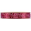 Piovaccari Nastro Buon Natale H 4 Mm L 25 Mt Red