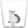 ICHENDORF Bicchiere Gatto Coda Grigia Tabby Cat