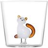 ICHENDORF Bicchiere Gatto Coda Ambra Tabby Cat