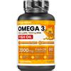 Vitastrong Omega‑3 Alta Dosi - 90 Softgel Capsule, EPA + DHA Puri 90 p