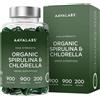 Aavalabs Alga Clorella e Spirulina Bio 1800 mg | Mix di alghe puro e c