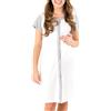 MYSANITY® Camicia da Parto bicolor mezza manica Bianco 1 St