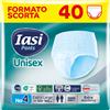 IASI Pants UNISEX Alta Protezione, 40 Mutande Assorbenza EXTRA, Taglia