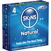 Skins Condoms Skins *Natural* 4 pz Preservativi