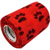 LisaCare Benda autoadesiva LisaCare - Zampa rossa - 7,5 cm x 4,5 m 1 pz Fasciat