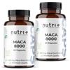 Nutri+ Maca Capsule nere rosse gialle - 2x 60 pezzi 120 pz Capsule