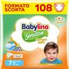 Babylino Sensitive Cotton Soft, Pannolini Taglia 7, Extra Large Plus (