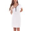 MYSANITY® Camicia allattamento bamboo manica corta Bianco 1 St