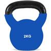 FFitness Kettlebell in Ghisa da 2 Kg Rivestita in Neoprene FF 1 St