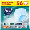 IASI Pants UNISEX Alta Protezione, 56 Mutande Assorbenza EXTRA, Taglia