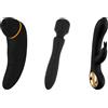 HUGBOX Sex Toy Cofanetto 3 in 1 - Stimolatore Clitorideo, Rabbit e Wan