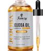 Kanzy Olio di jojoba biologico spremuto a freddo 100% oro puro per pel
