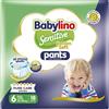 Babylino Sensitive Cotton Soft Pannolini Mutandina Taglia 6, Pants XL
