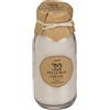 Out of the Blue Candela profumata bianca (Latte Fresco) in bottiglia d