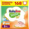Babylino Sensitive Cotton Soft, Pannolini Taglia 3, Midi (4-9kg), 168